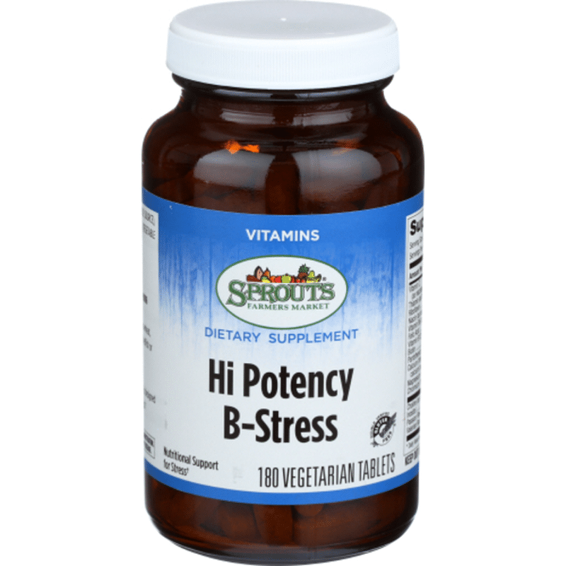 Sprouts Hi Potency B Stress Herbal Remedies (180 Ct) - Instacart