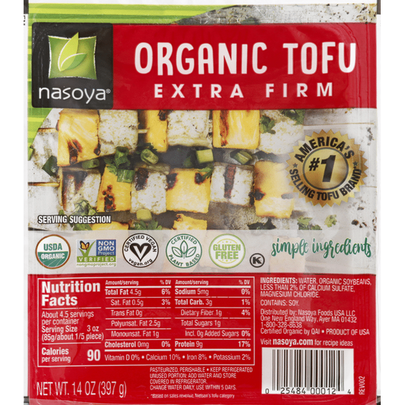 Nasoya Tofu, Organic, Extra Firm (14 oz) from Stop & Shop Instacart