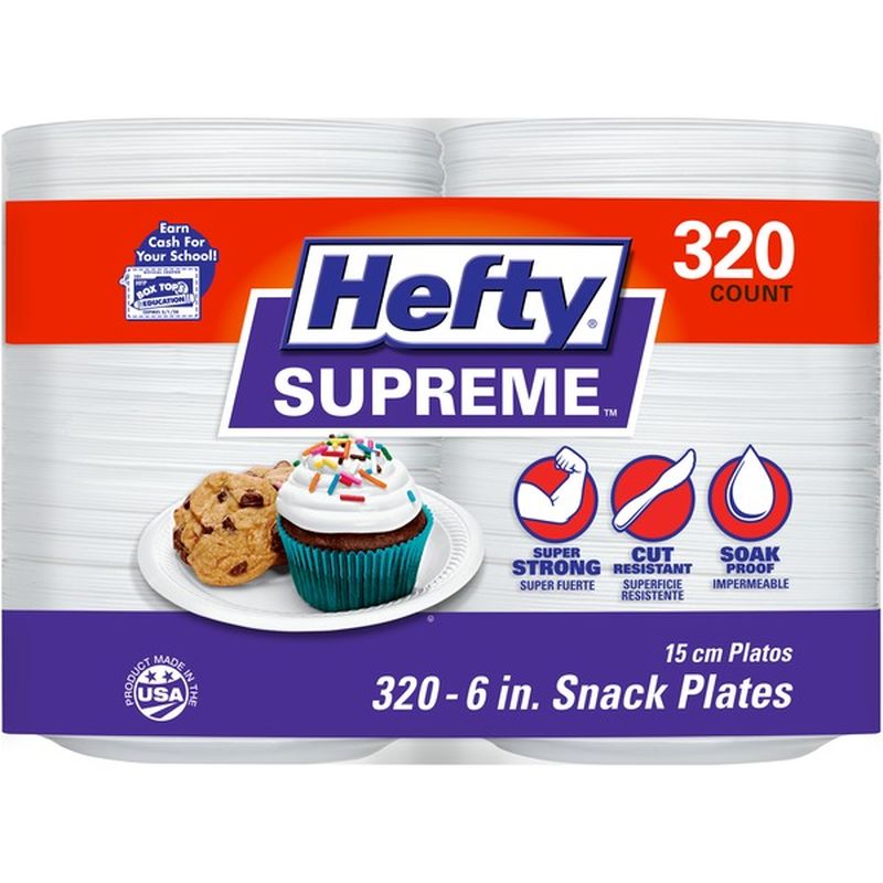 Hefty 6 in. Snack Plates (320 ct) Instacart