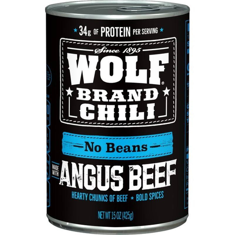 Wolf Brand Chili No Beans Angus Beef (15 oz) Instacart