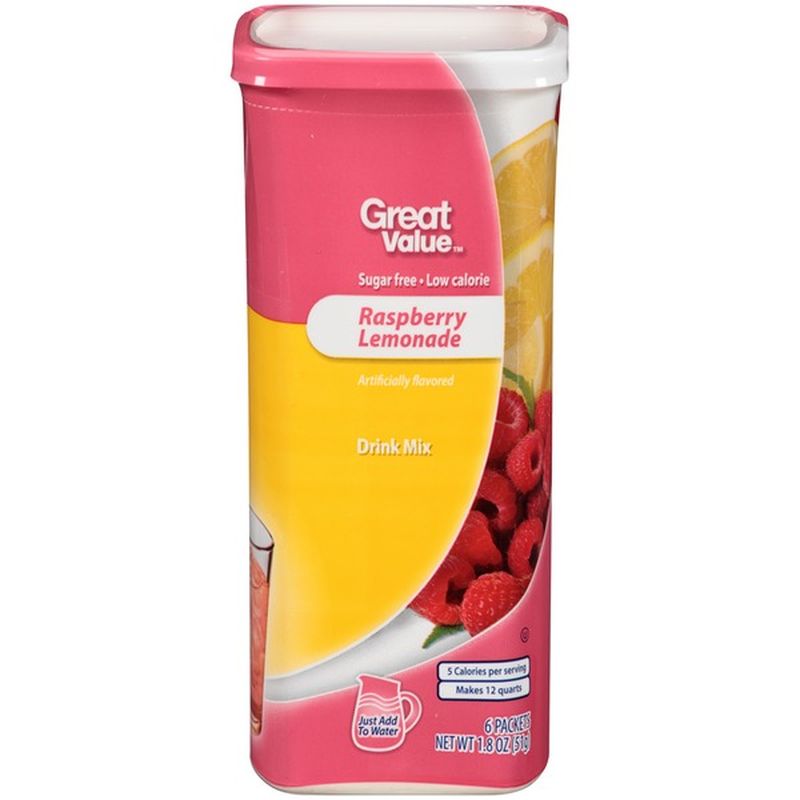 Great Value Raspberry Lemonade Drink Mix 18 Oz Instacart 3967