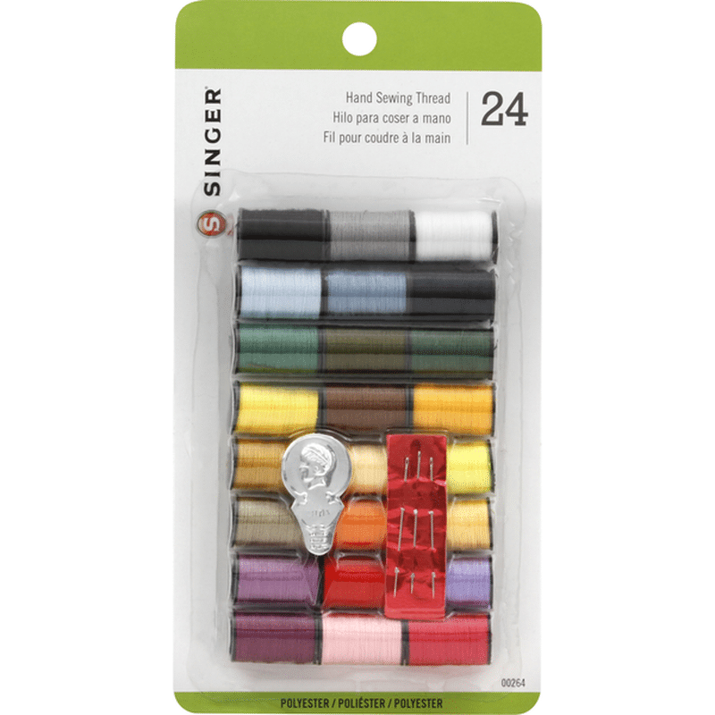 Singer Sewing Thread, Hand, Polyester (24 each) Instacart