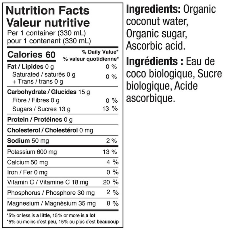 Kirkland Signature Organic Coconut Water (11.1 fl oz) Instacart