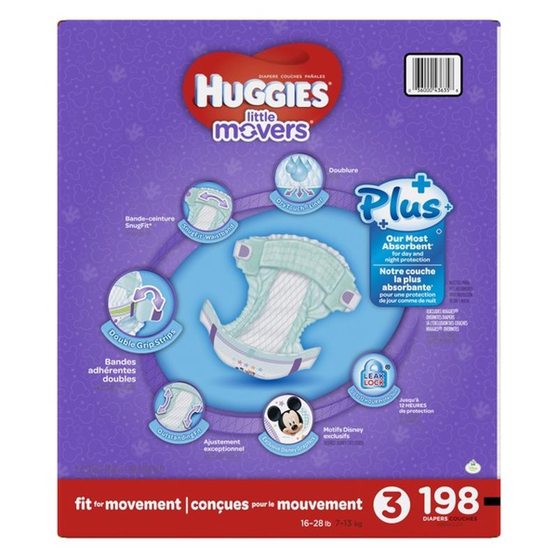 huggies little movers size 3 198