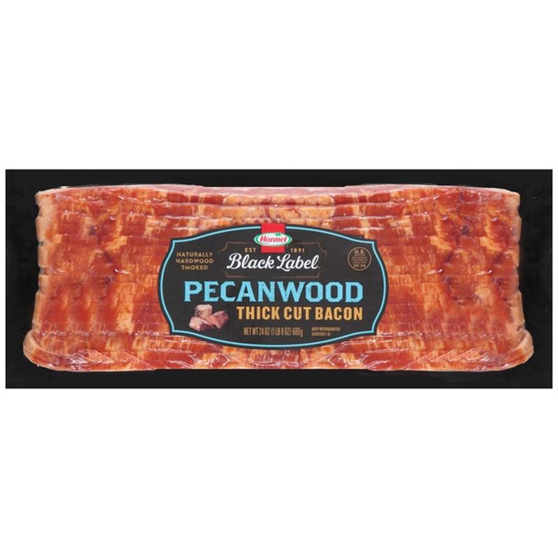 Hormel Black Label Pecanwood Thick Cut Bacon (24 oz) Instacart