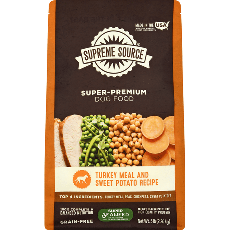Supreme Source Dog Food, Turkey Meal and Sweet Potato Recipe, Super