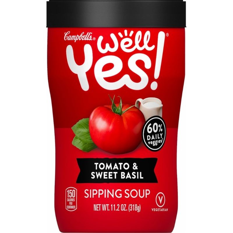 Campbells® Tomato And Sweet Basil Sipping Soup 112 Oz From Kroger