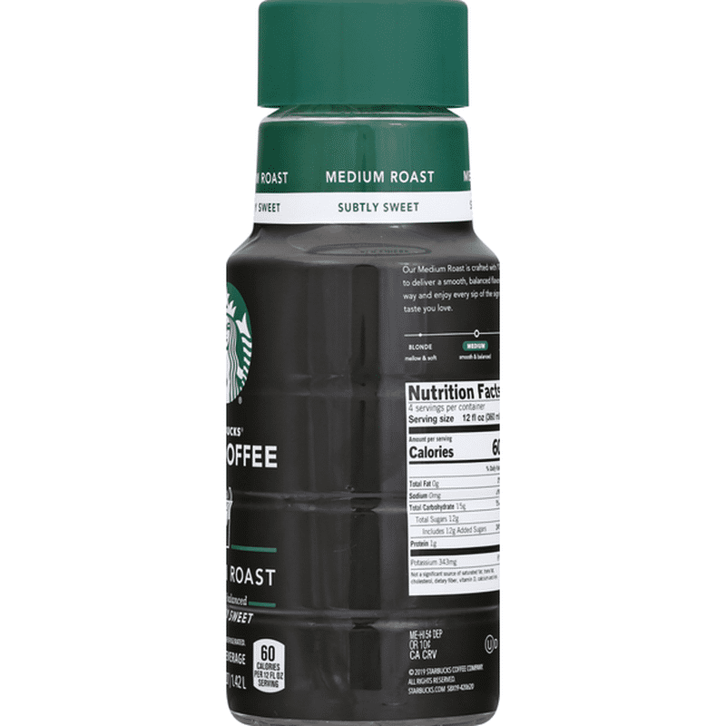 Starbucks Iced Coffee, Lightly Sweetened (48 fl oz) Delivery or Pickup