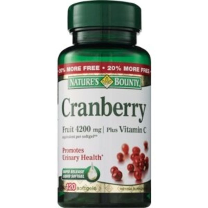 Nature's Bounty Cranberry Fruit Softgels (120 each) Instacart