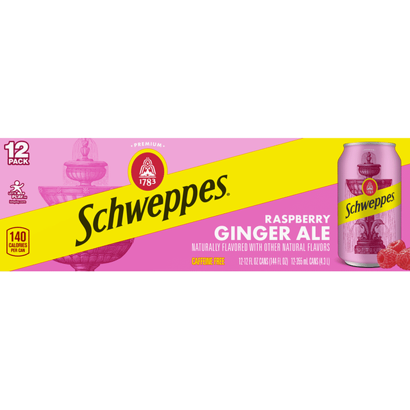 Schweppes Raspberry Ginger Ale (12 fl oz) Delivery or Pickup Near Me