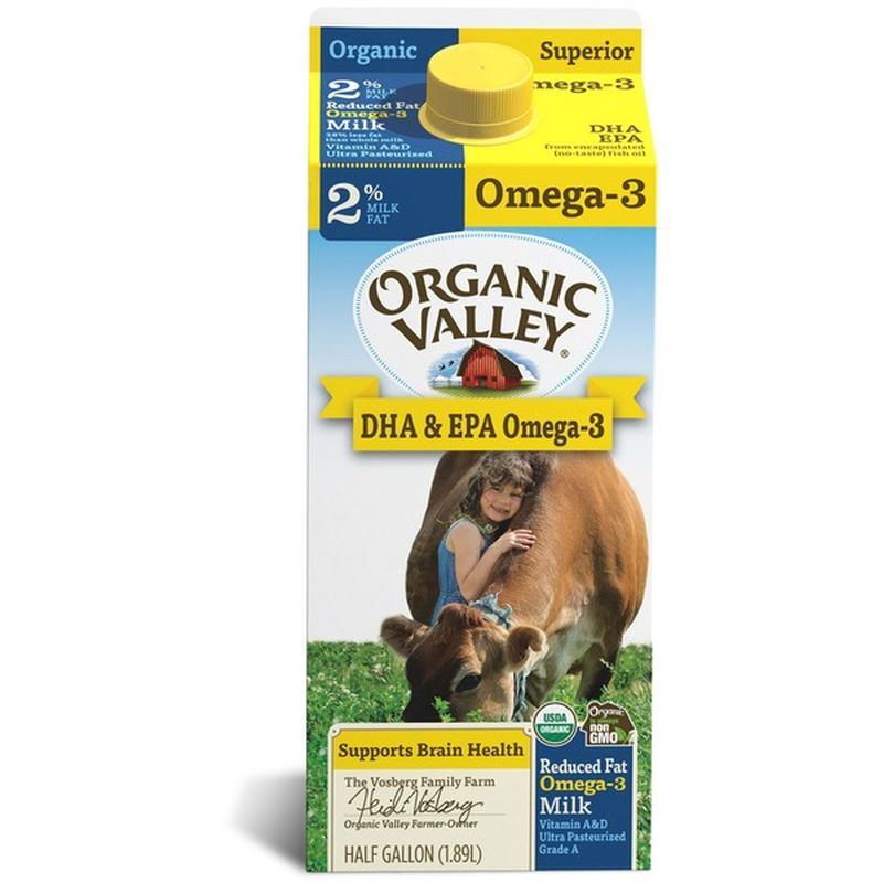Organic Valley Omega3 2 Organic Milk (64 oz) from JewelOsco Instacart