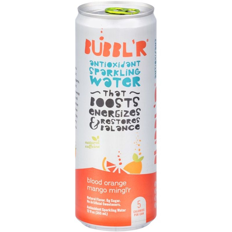 Bubbl'r Blood Orange Mango Mingl'r Antioxidant Sparkling Water (12 fl