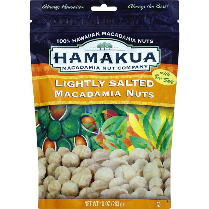 Hamakua Macadamia Nut Company Macadamia Nuts, Lightly Salted (10 oz ...