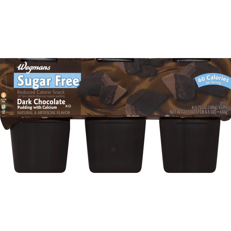 Wegmans Sugar Free Dark Chocolate Pudding with Calcium (23.25 oz