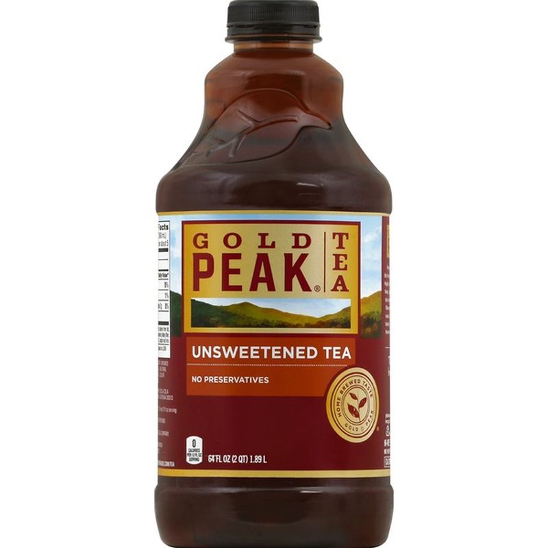 Gold Peak Unsweetened Black Iced Tea Drink (64 fl oz) - Instacart