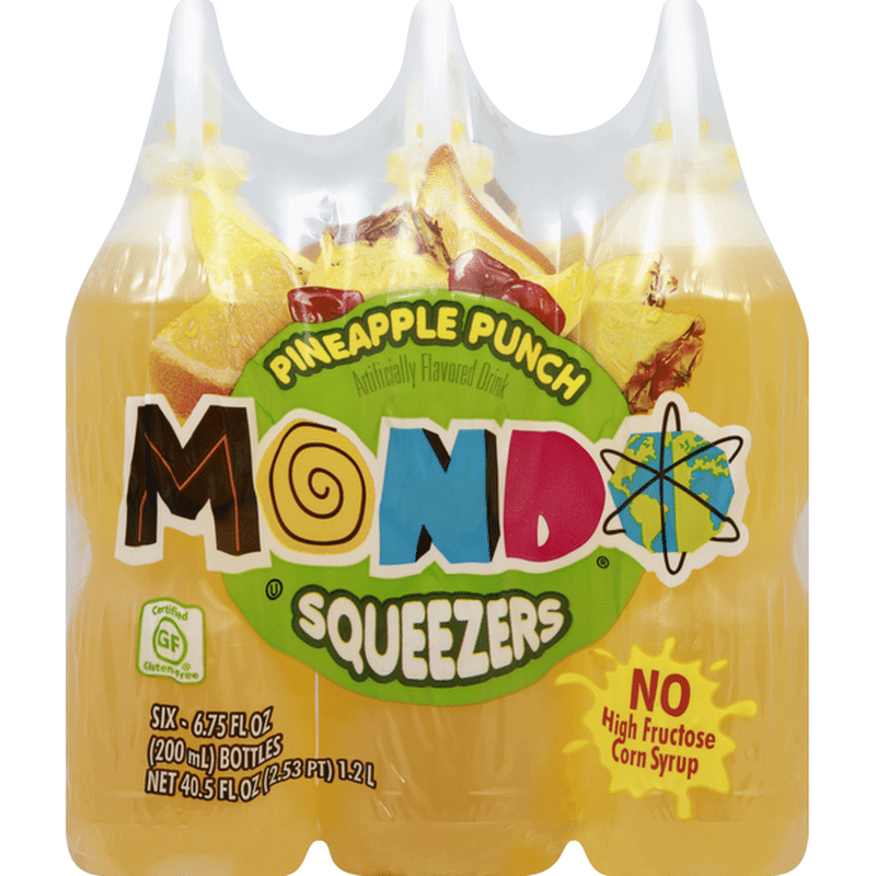 Mondo Squeezers, Pineapple Punch (6.75 fl oz) Instacart