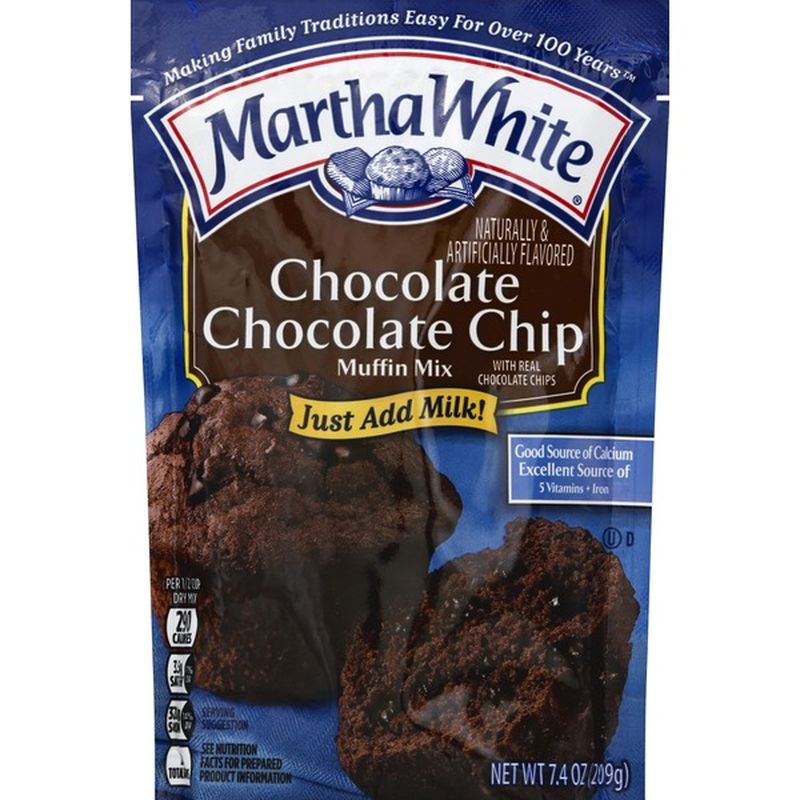 Martha White Muffin Mix, Chocolate Chocolate Chip (7.4 oz) Instacart
