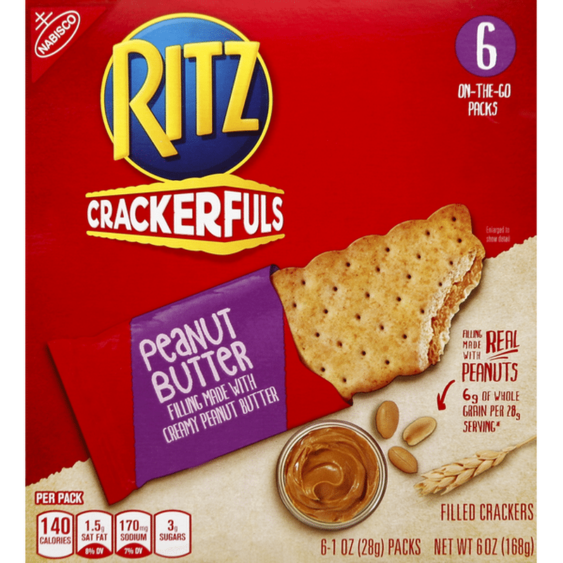 Ritz Crackerfuls Peanut Butter Filled Crackers (6 each) Instacart