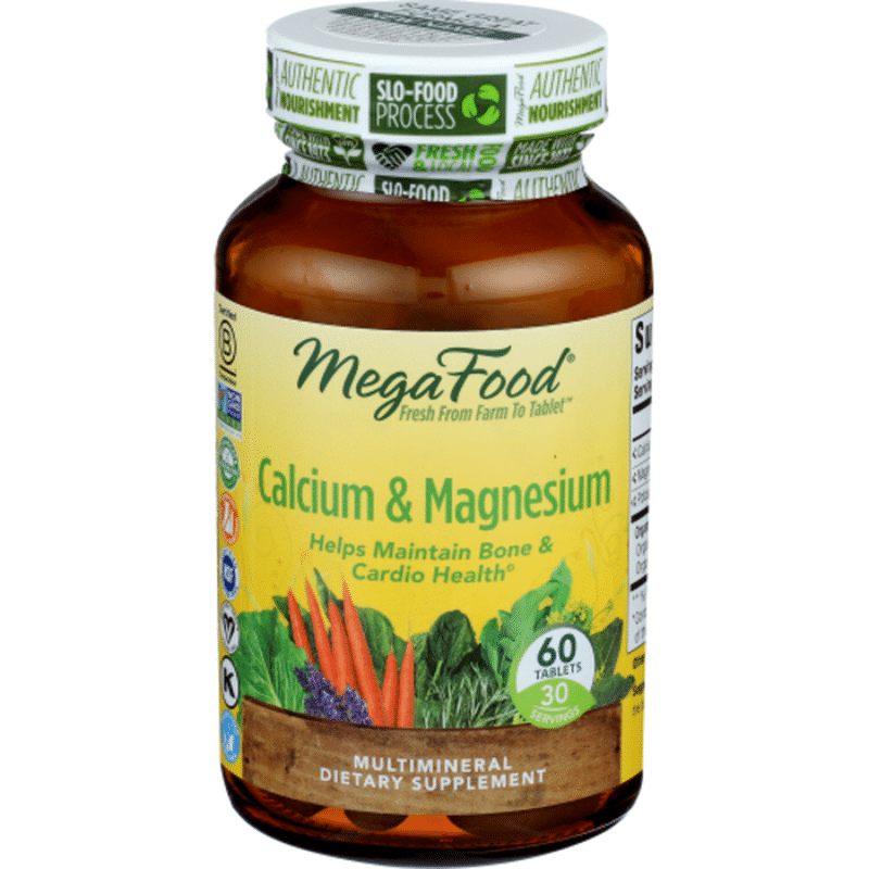 Megafood Whole Food Calcium Magnesium And Potassium Vegetarian Tablets 60 Ct From Sprouts 5426