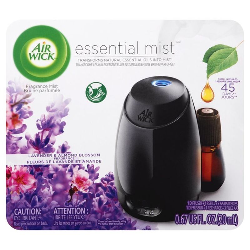 Air Wick Essential Mist Diffuser + Refill Lavender & Almond Blossom (0.67 lb) Instacart