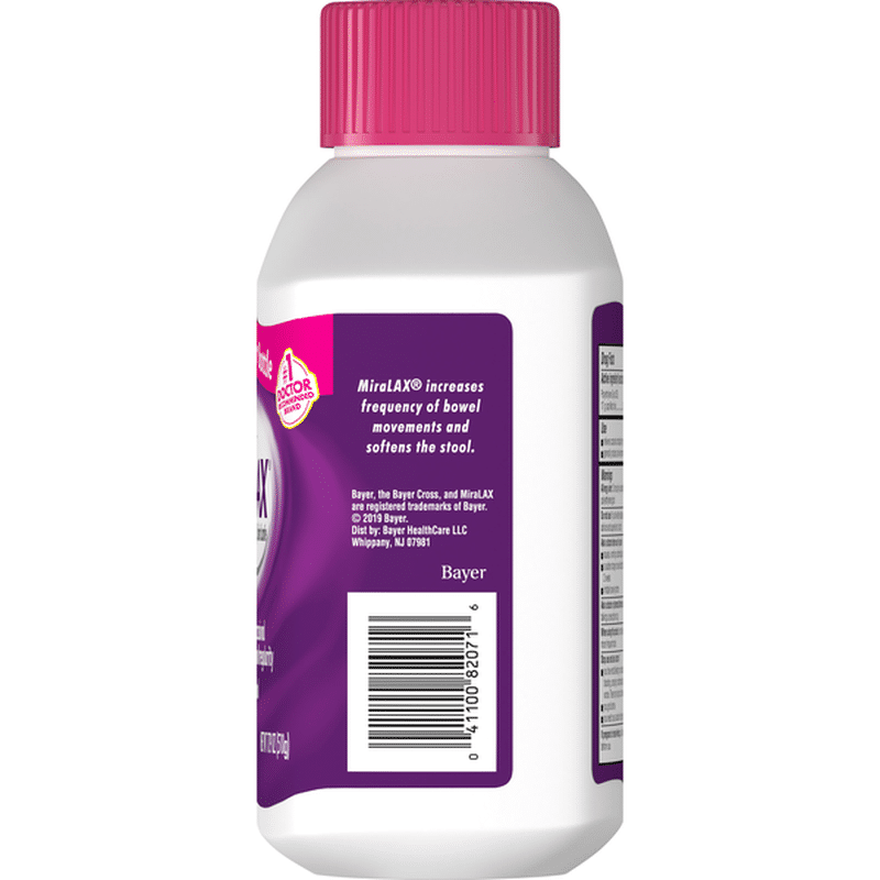 MiraLAX Laxative, Osmotic, Unflavored, Powder (17.9 oz) Instacart