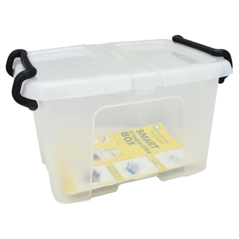 Strata Storage Box, with Folding Lid & Clip Handles, Storemaster, Smart