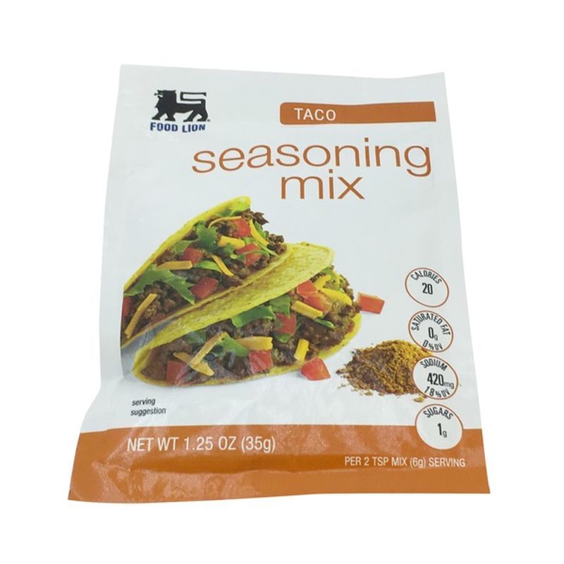Food Lion Seasoning Mix, Taco, Envelope (1.25 oz) Instacart