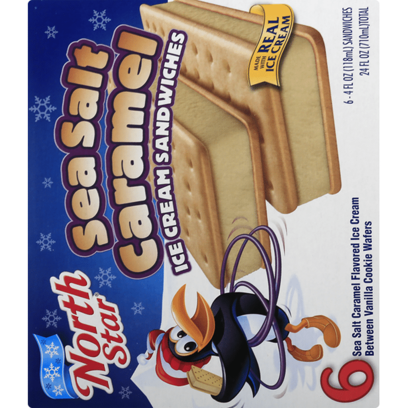 Northstar Ice Cream Sandwiches, Sea Salt Caramel, Box (4 fl oz) from