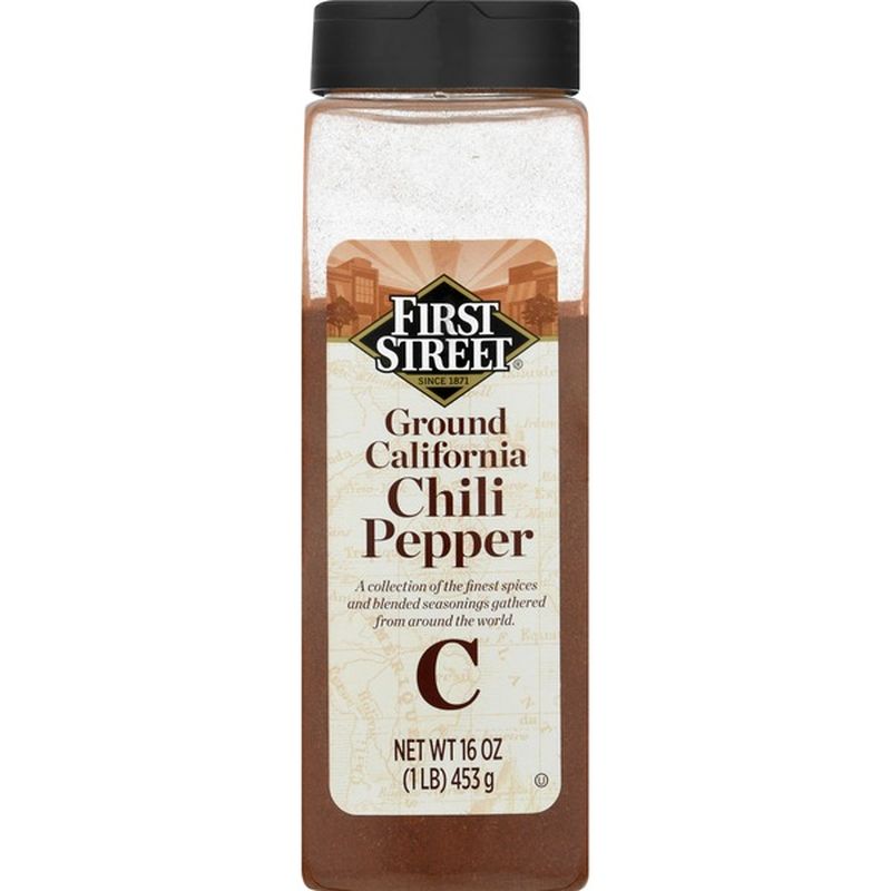 First Street Chili Pepper, California, Ground (16 oz) Instacart