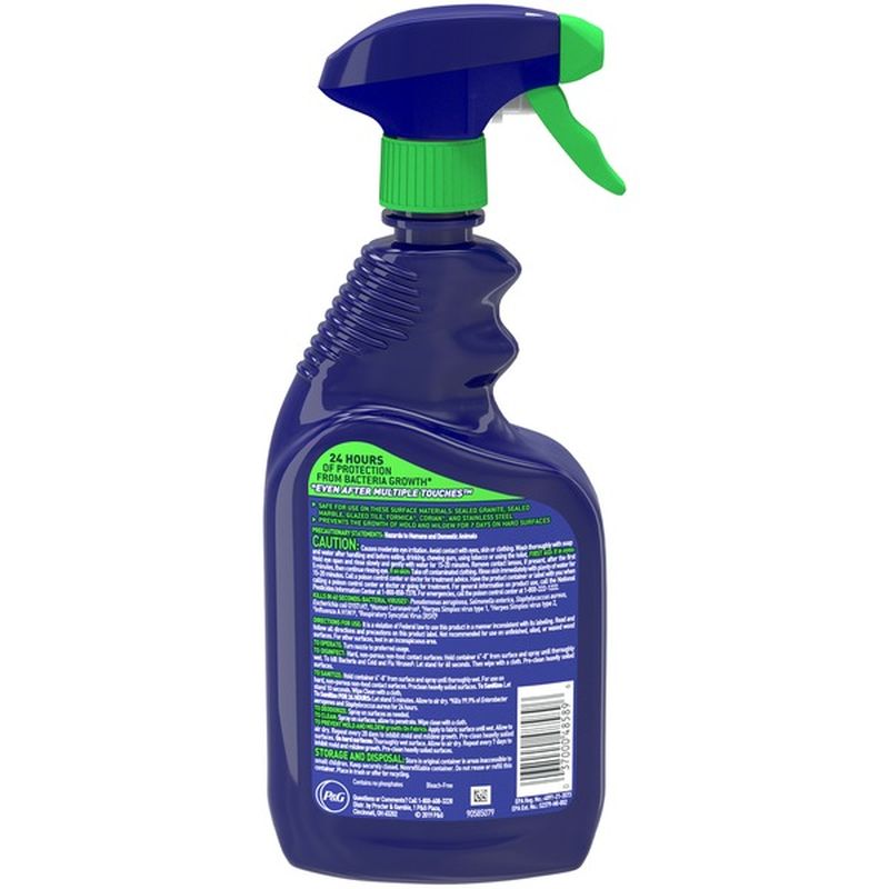 Microban 24 Hour Multi-Purpose Cleaner and Disinfectant Spray, Fresh ...