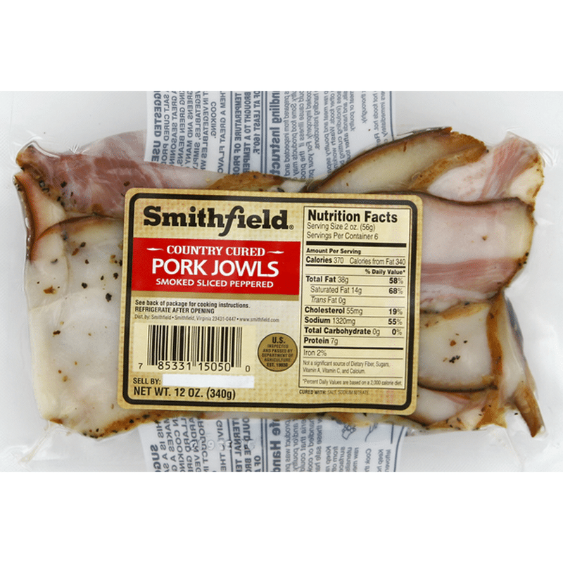 Smithfield Pork Jowls, Country Cured (12 oz) Delivery or Pickup Near Me