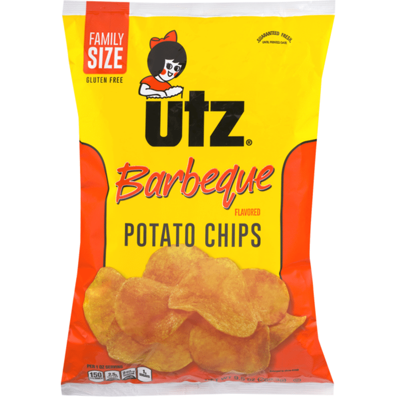 Utz Barbeque Potato Chips Family Size (9.5 Oz) - Instacart