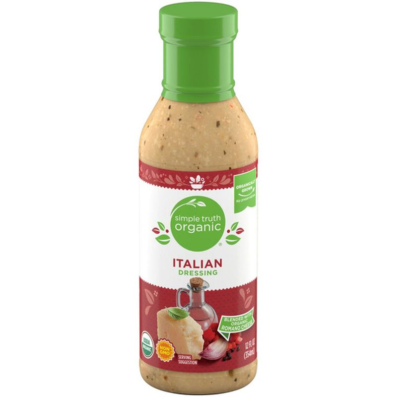 Simple Truth Organic Italian An Aromatic Blend Of White Vinegar, Romano Cheese, Garlic, Lemon & Red Peppers Dressing