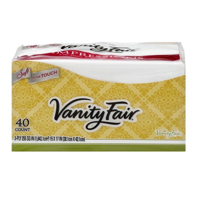 Vanity Fair Classic Napkins Entertain 40 Ct Instacart