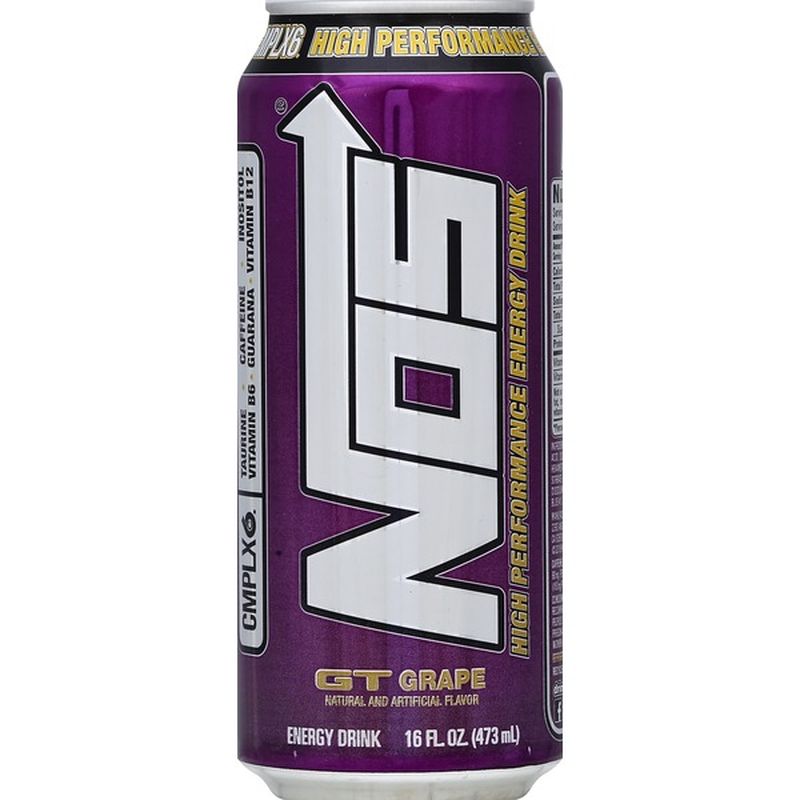 Nos Energy Drink, High Performance, GT Grape (16 oz) from Safeway