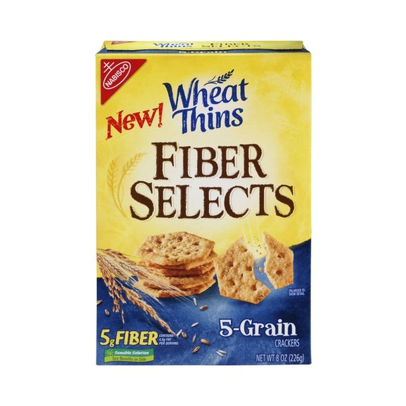 Wheat Thins Nabisco Wheat Thins Fiber Selects 5Grain Crackers (8 oz