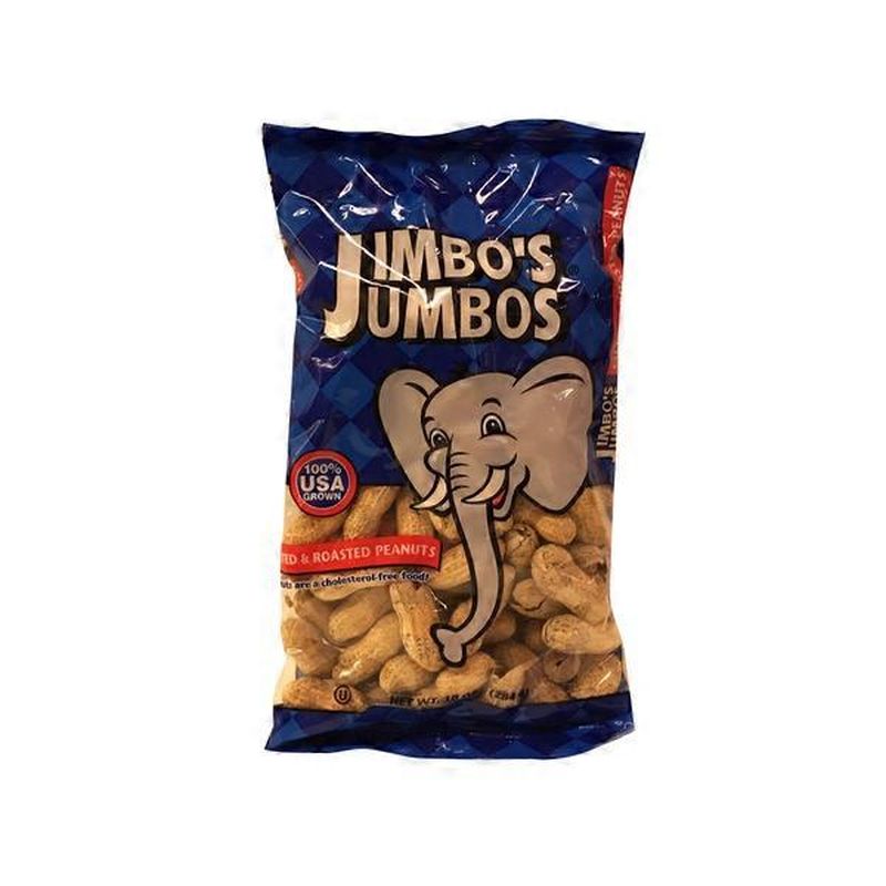 Jimbo's Jumbos Roasted Salted Peanuts in Shell (10 oz) Instacart