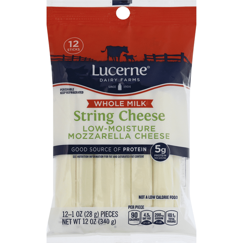 Lucerne String Cheese, Mozzarella, 12 Pack (12 each) Instacart