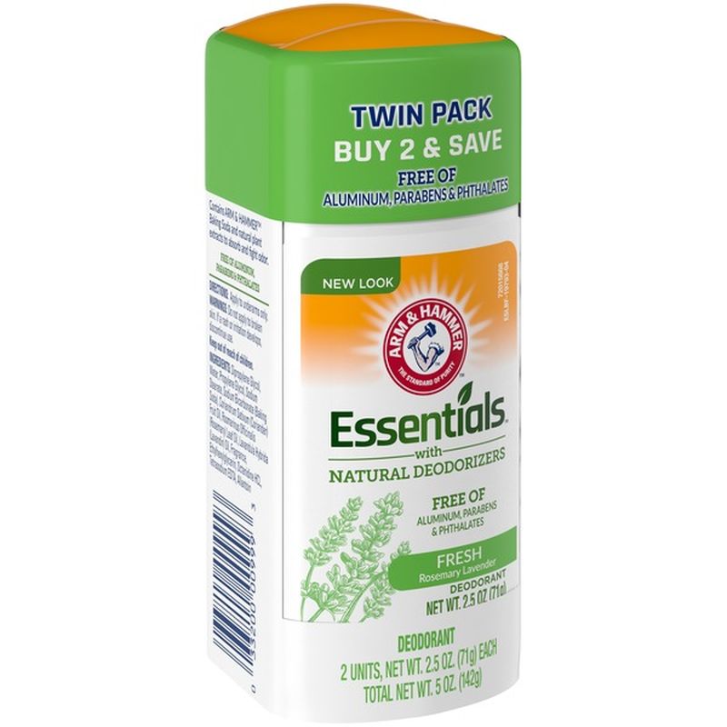 Arm & Hammer Essentials Deodorant Fresh Rosemary Lavender Solid Oval