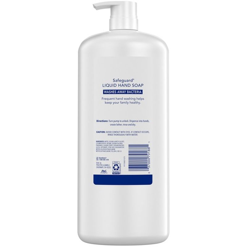 Safeguard Liquid Hand Soap, Micellar Deep Cleansing, Fresh Clean Scent