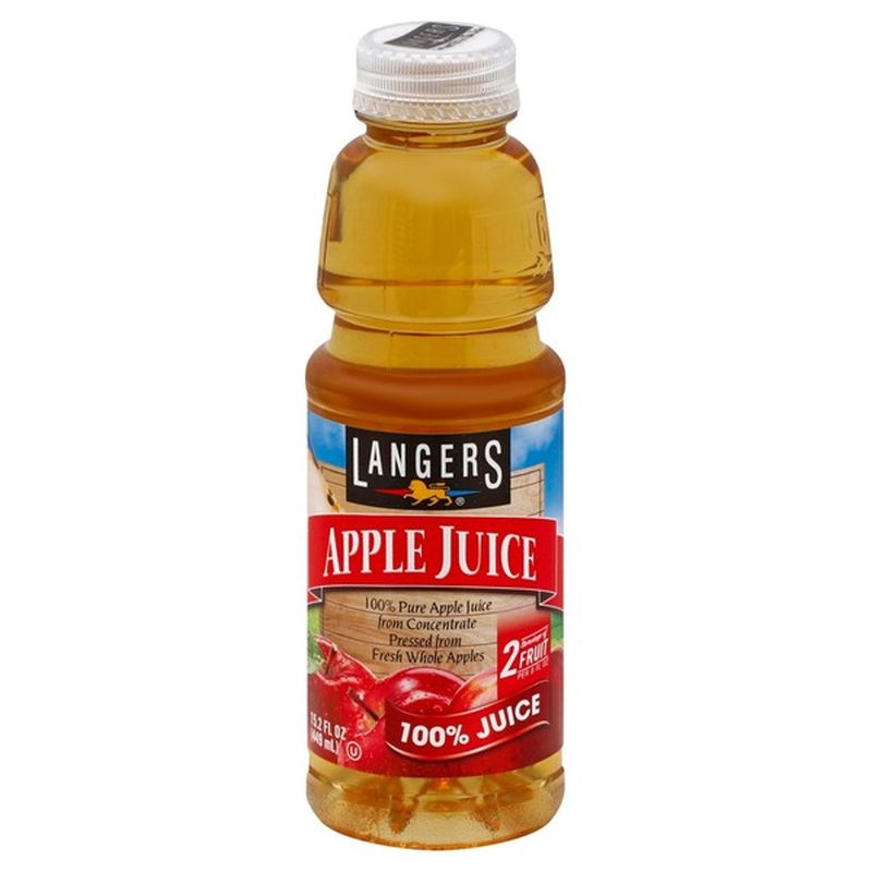 Langers 100 Juice, Apple (15.2 oz) Instacart