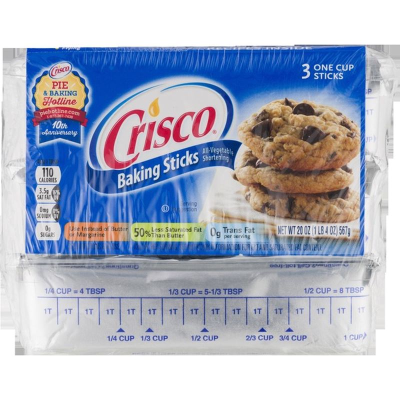 Crisco All-Vegetable Shortening Baking Sticks (20 oz) from ...