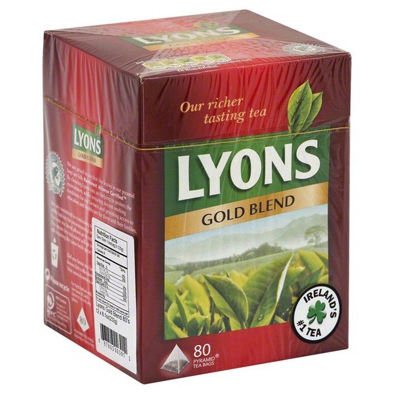 Lyons Tea, Gold Blend, Pyramid Tea Bags