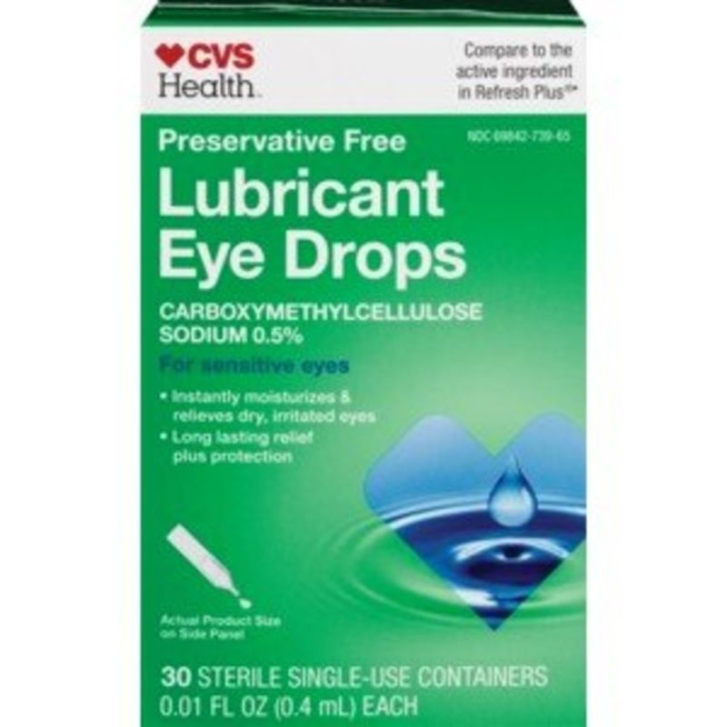 CVS Health Lubricant Eye Drops Sensitive Solution (0.02 fl oz) Instacart
