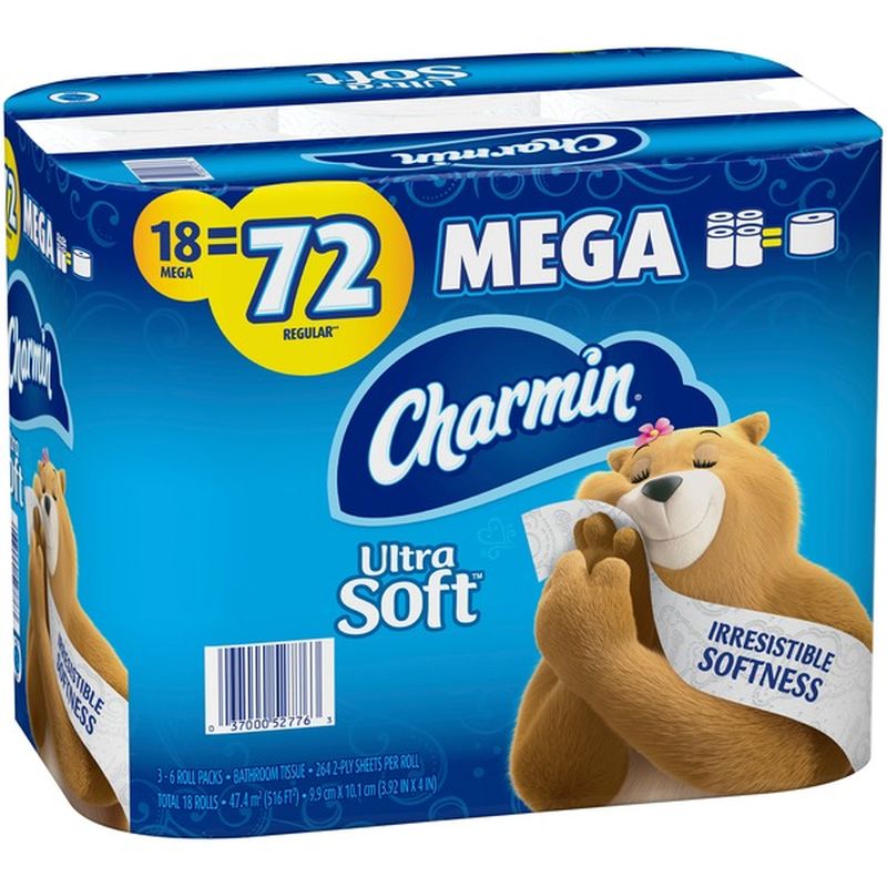 Charmin Toilet Paper (18 ct) - Instacart