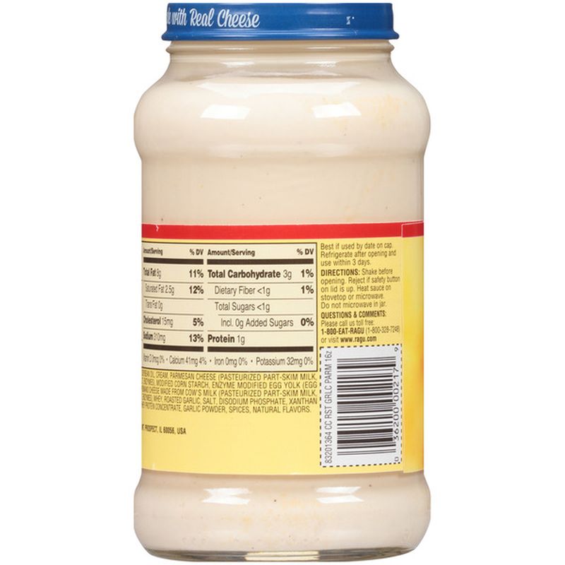 Ragu Roasted Garlic Parmesan Sauce (16 oz) - Instacart