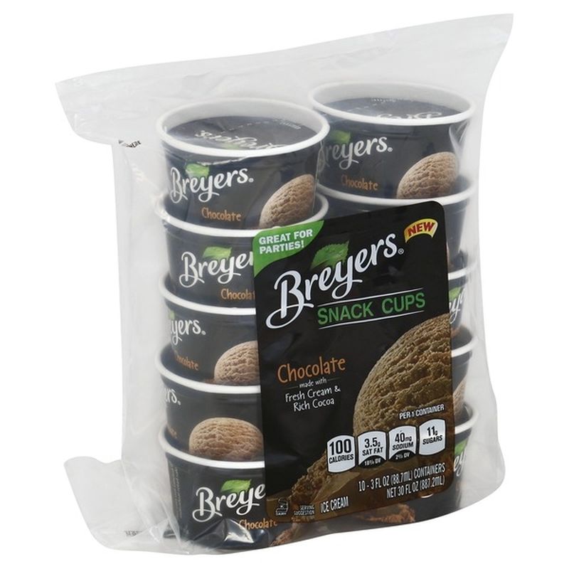 Breyer's Ice Cream Chocolate Snack Cups (3 oz) from Lucky Supermarkets