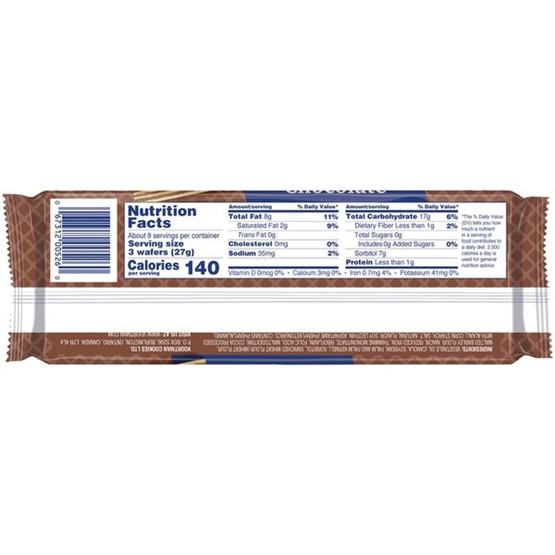 Voortman Bakery Sugar Free Chocolate Wafers 9 Oz From Cvs Pharmacy Instacart