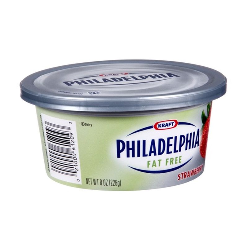 Philadelphia Kraft Philadelphia Fat Free Strawberry Cream Cheese (8 Oz ...