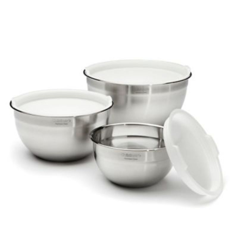Cuisinart Stainless Steel Mixing Bowl Set With Lids